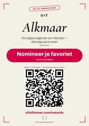 A4-raamposter — De Uit Award Alkmaar