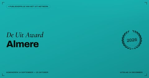 Key visual — liggend — De Uit Award Almere