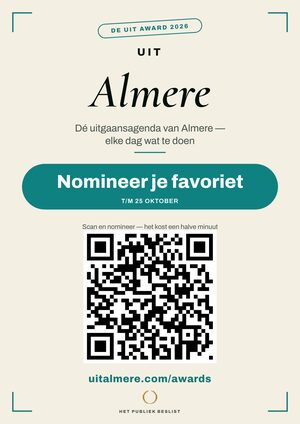 A4-raamposter — De Uit Award Almere