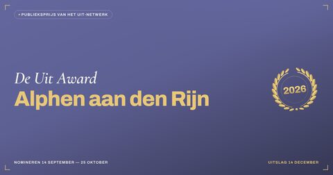 Key visual — liggend — De Uit Award Alphen aan den Rijn