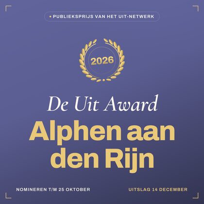 Key visual — vierkant — De Uit Award Alphen aan den Rijn