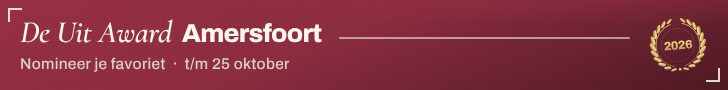 Sitebanner — leaderboard — De Uit Award Amersfoort