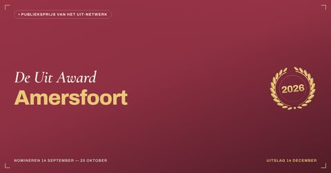 Key visual — liggend — De Uit Award Amersfoort