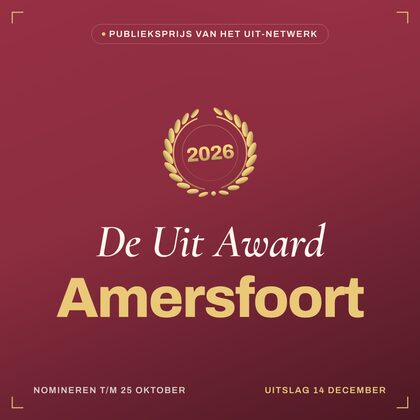 Key visual — vierkant — De Uit Award Amersfoort