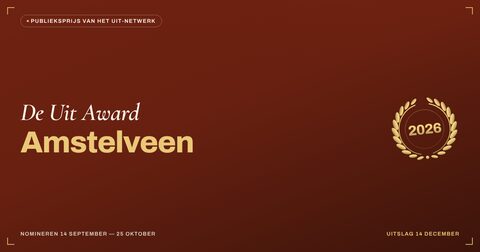Key visual — liggend — De Uit Award Amstelveen