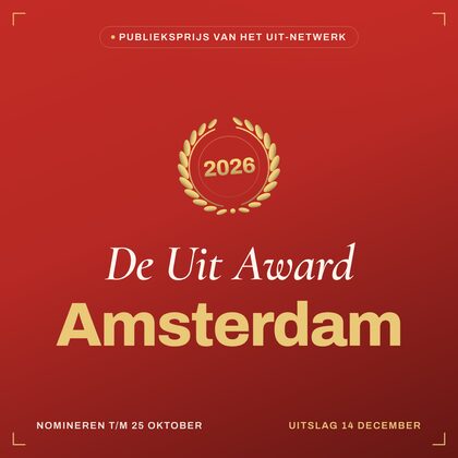 Key visual — vierkant — De Uit Award Amsterdam