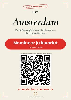 A4-raamposter — De Uit Award Amsterdam