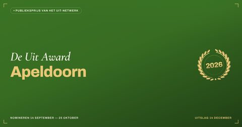 Key visual — liggend — De Uit Award Apeldoorn