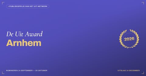 Key visual — liggend — De Uit Award Arnhem