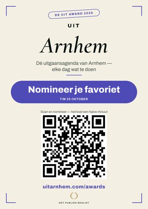 A4-raamposter — De Uit Award Arnhem
