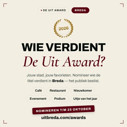Nomineer-post — De Uit Award Breda