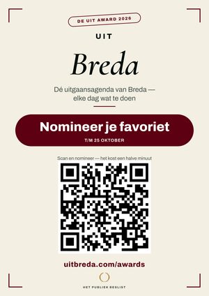A4-raamposter — De Uit Award Breda