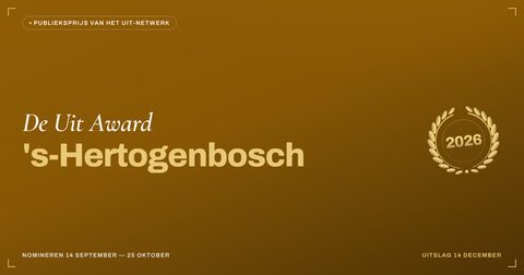 Key visual — liggend — De Uit Award 's-Hertogenbosch
