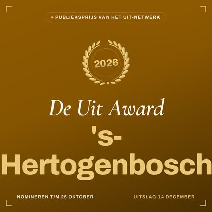 Key visual — vierkant — De Uit Award 's-Hertogenbosch
