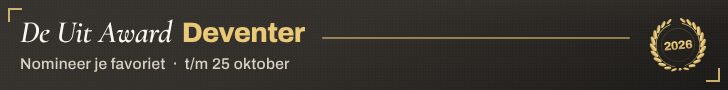 Sitebanner — leaderboard — De Uit Award Deventer