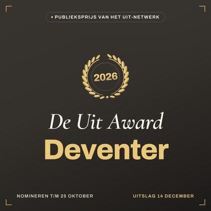 Key visual — vierkant — De Uit Award Deventer