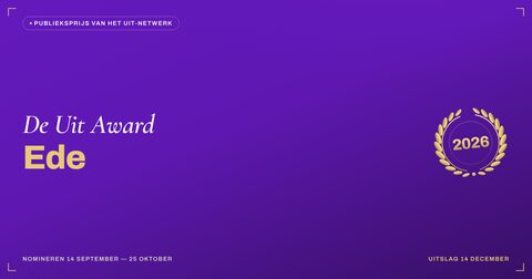 Key visual — liggend — De Uit Award Ede