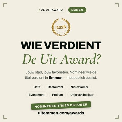 Nomineer-post — De Uit Award Emmen