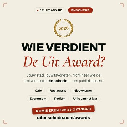 Nomineer-post — De Uit Award Enschede
