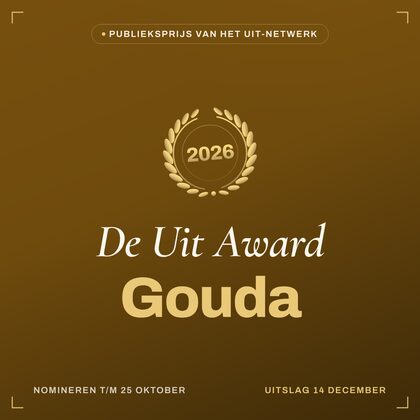 Key visual — vierkant — De Uit Award Gouda