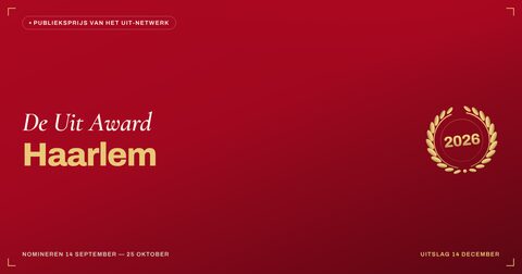 Key visual — liggend — De Uit Award Haarlem