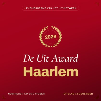 Key visual — vierkant — De Uit Award Haarlem