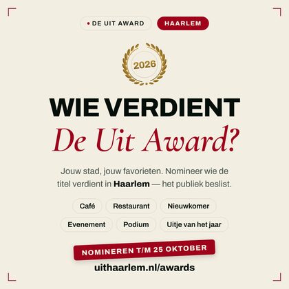 Nomineer-post — De Uit Award Haarlem