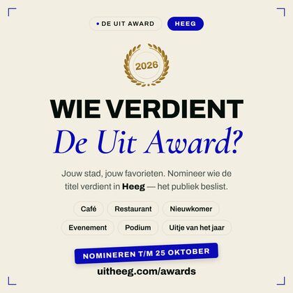 Nomineer-post — De Uit Award Heeg