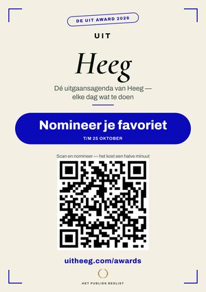 A4-raamposter — De Uit Award Heeg