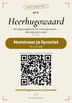 A4-raamposter — De Uit Award Heerhugowaard