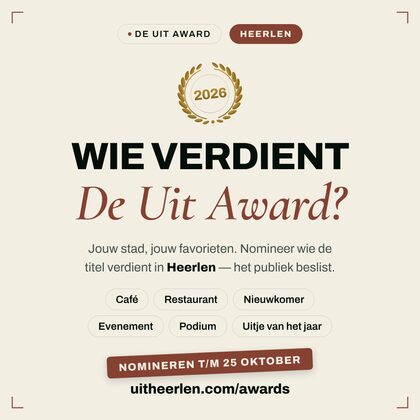 Nomineer-post — De Uit Award Heerlen