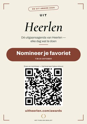 A4-raamposter — De Uit Award Heerlen