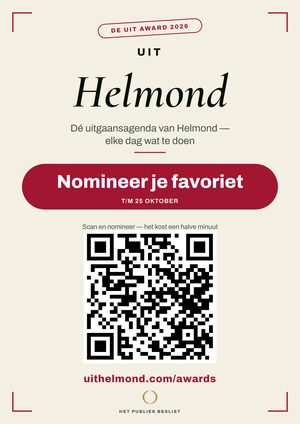 A4-raamposter — De Uit Award Helmond