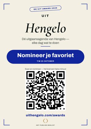 A4-raamposter — De Uit Award Hengelo