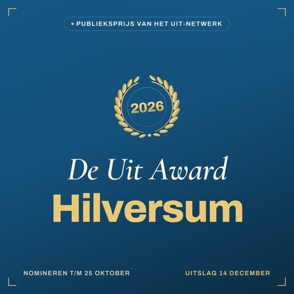 Key visual — vierkant — De Uit Award Hilversum