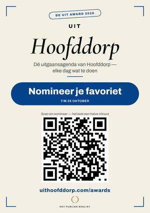 A4-raamposter — De Uit Award Hoofddorp