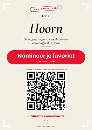 A4-raamposter — De Uit Award Hoorn