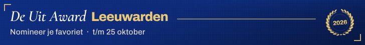 Sitebanner — leaderboard — De Uit Award Leeuwarden