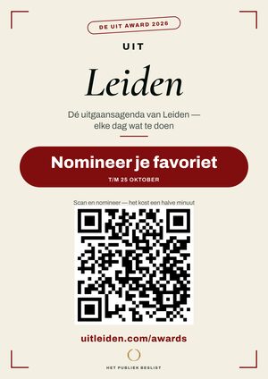 A4-raamposter — De Uit Award Leiden