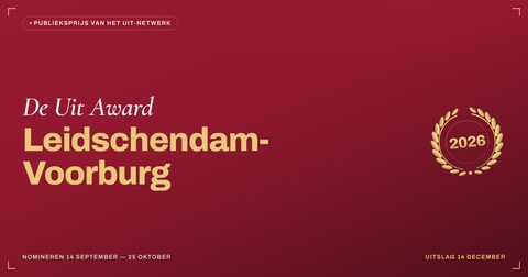 Key visual — liggend — De Uit Award Leidschendam-Voorburg