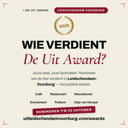 Nomineer-post — De Uit Award Leidschendam-Voorburg