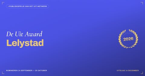 Key visual — liggend — De Uit Award Lelystad