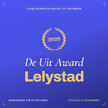 Key visual — vierkant — De Uit Award Lelystad