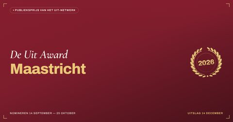 Key visual — liggend — De Uit Award Maastricht