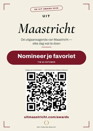 A4-raamposter — De Uit Award Maastricht