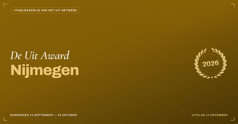 Key visual — liggend — De Uit Award Nijmegen
