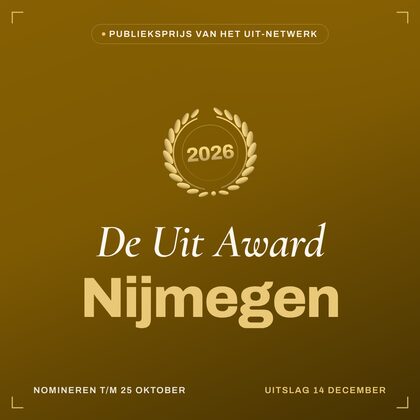 Key visual — vierkant — De Uit Award Nijmegen