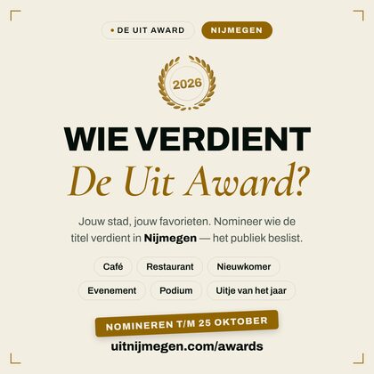 Nomineer-post — De Uit Award Nijmegen