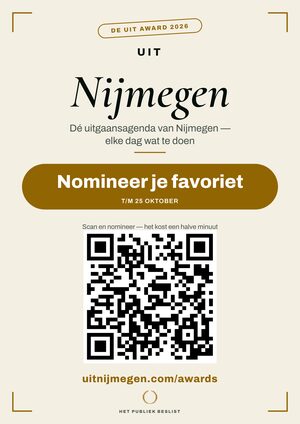 A4-raamposter — De Uit Award Nijmegen