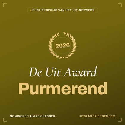 Key visual — vierkant — De Uit Award Purmerend